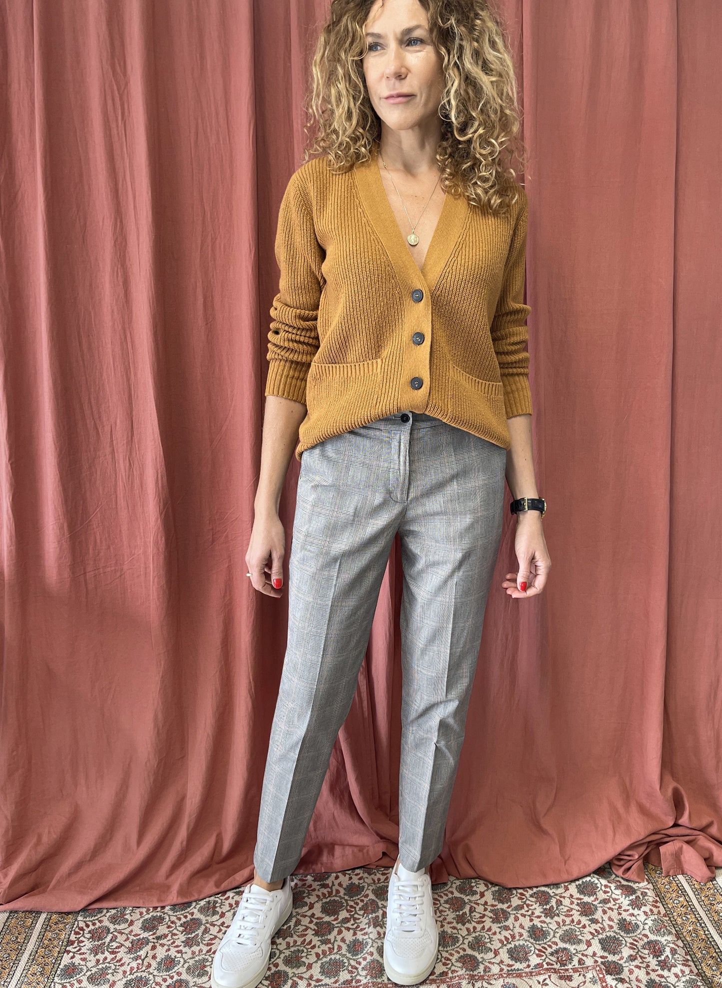 Quinn Trousers Grey Check