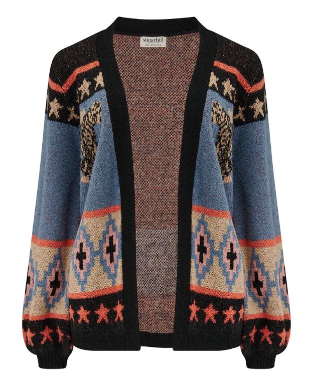 Yvette Cardigan - Multi, Climbing Tigers