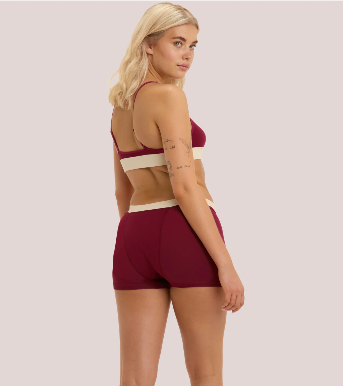 Period Underwear - Sunday Boxer Short, Extra Heavy Flow, Cherry