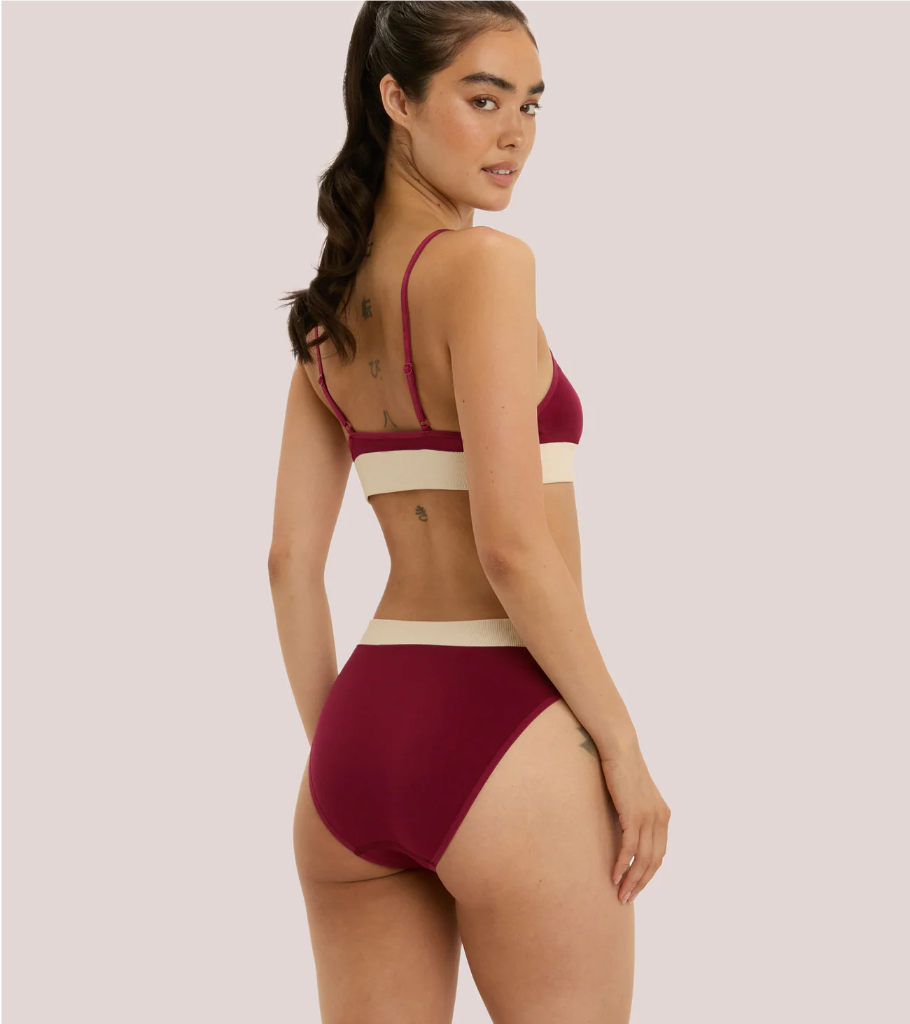 Period Underwear - Sunday Brief, Heavy Flow, Cherry