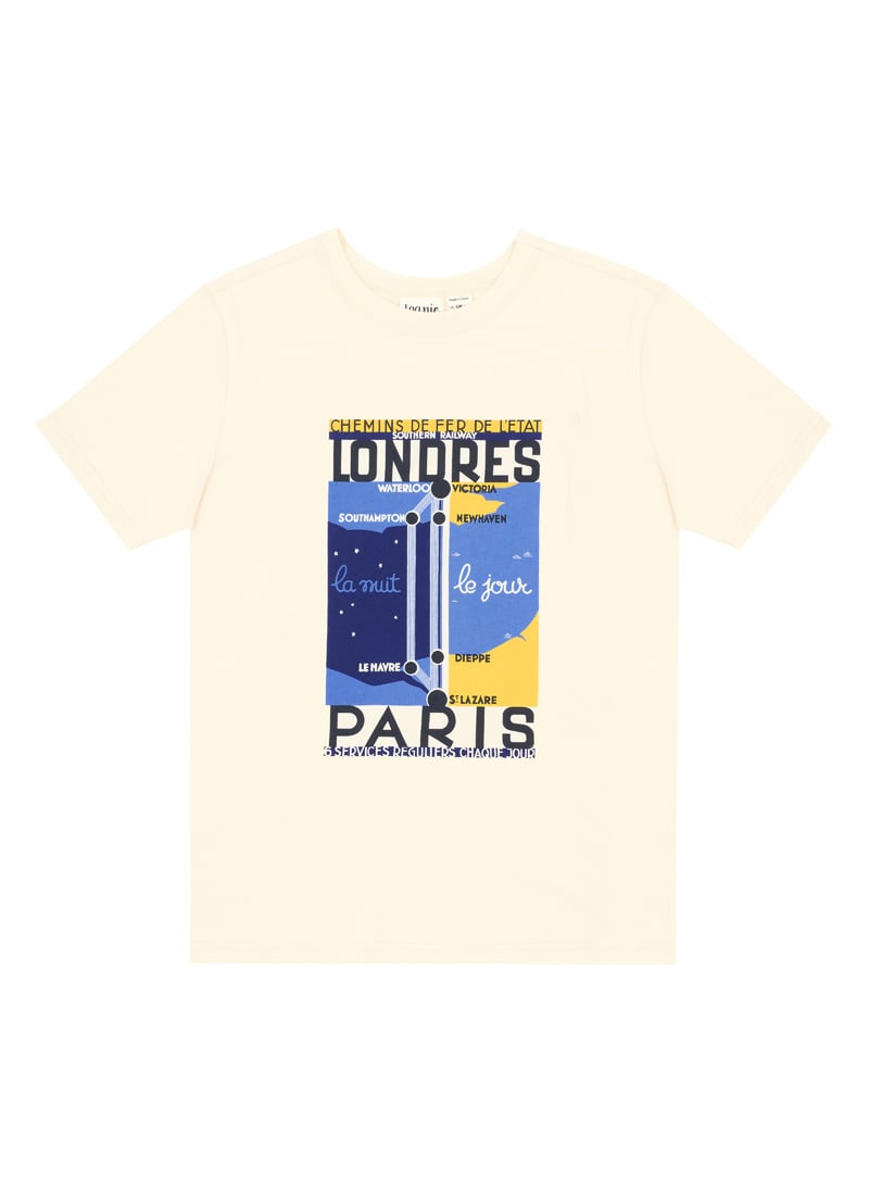 Francoise Vintage Graphic Tee - Sustainable Organic Cotton (Cream)