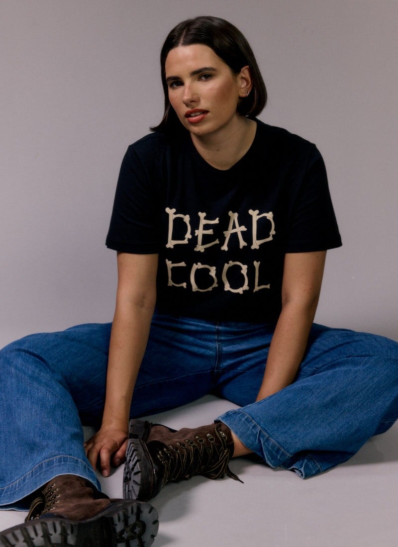 Fred Dead Cool Graphic Tee - Sustainable Organic Cotton (Black)