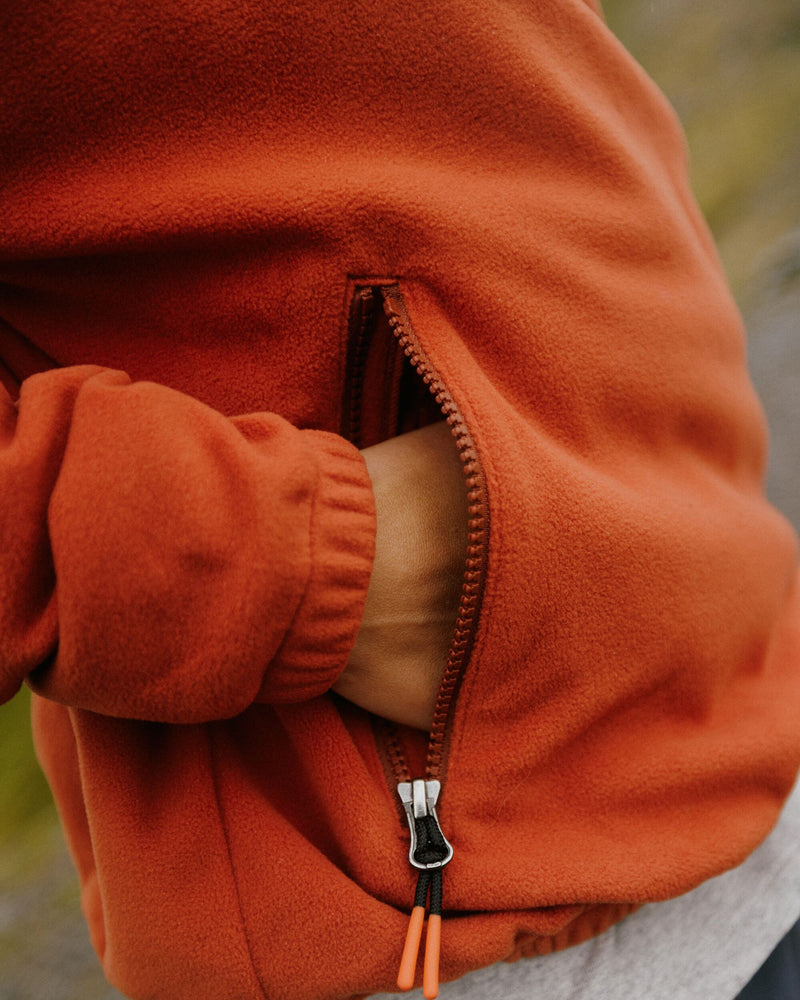 Ayla Micro Polartec® Fleece - Dark Rust