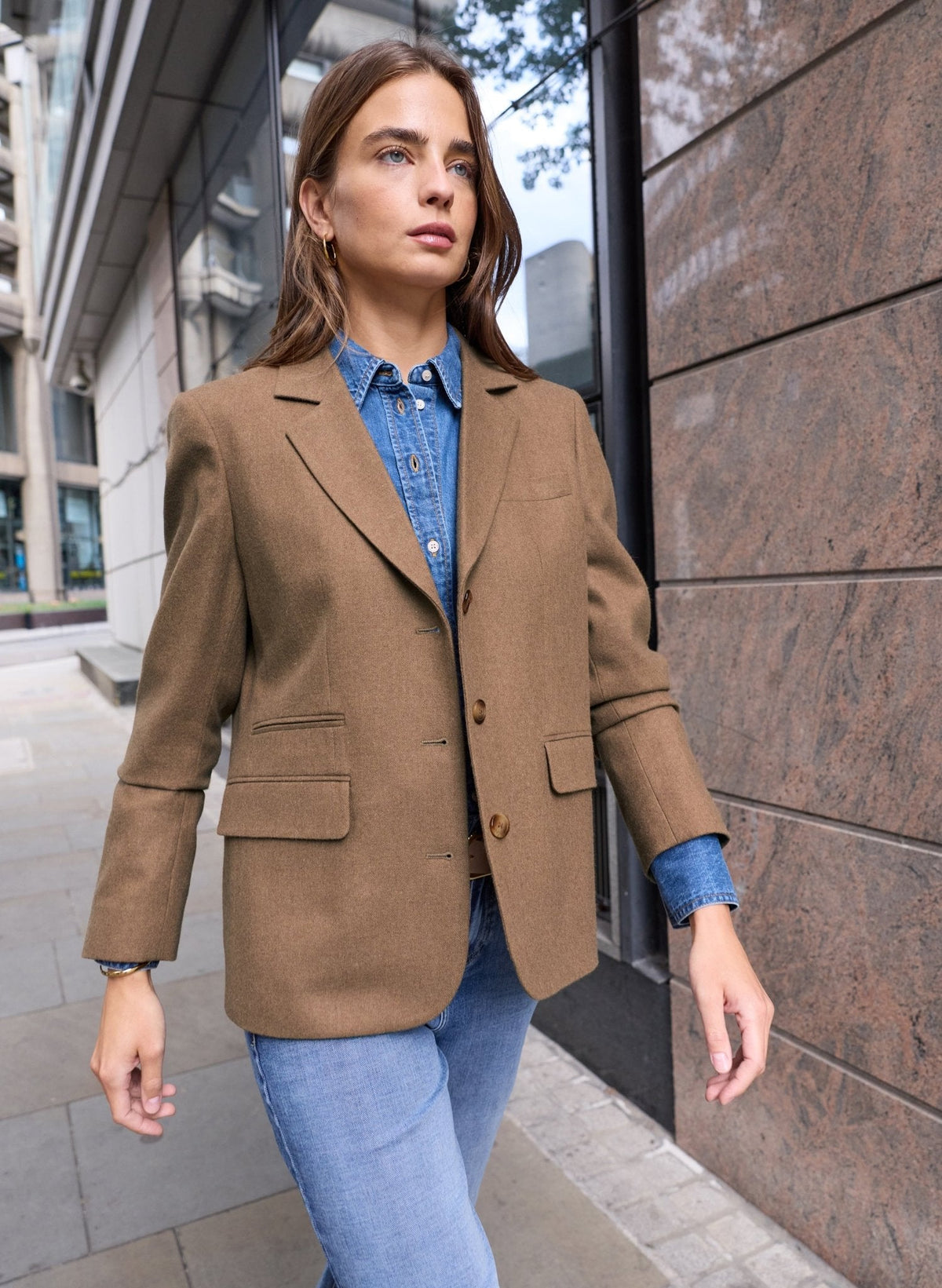 Georgie Oversized Blazer - Camel