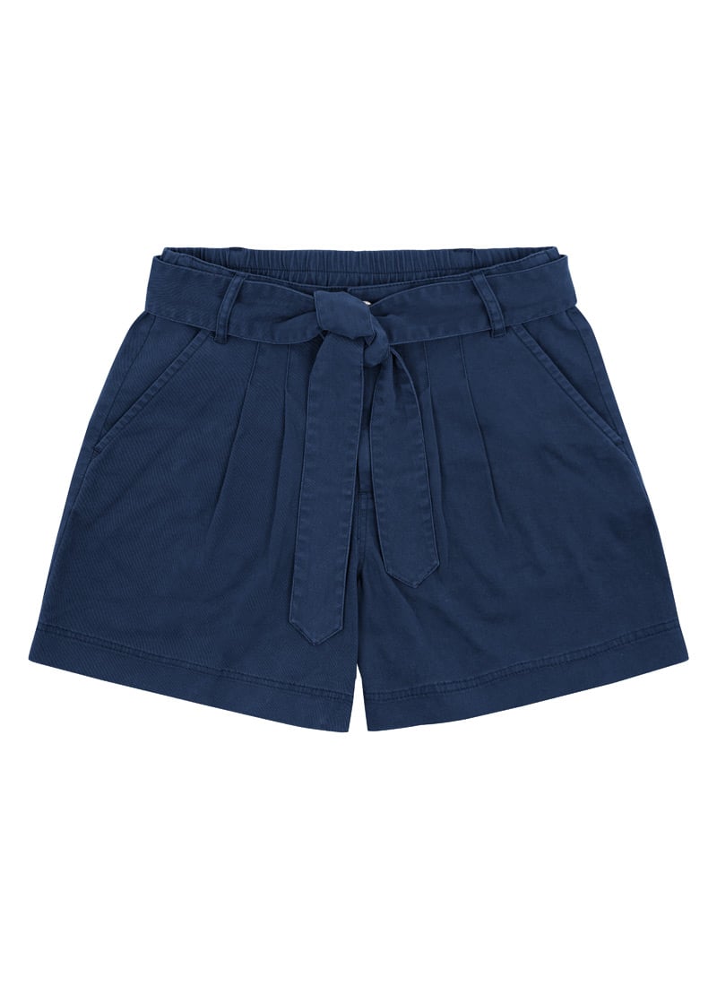 Lenny High Waist Shorts - Navy