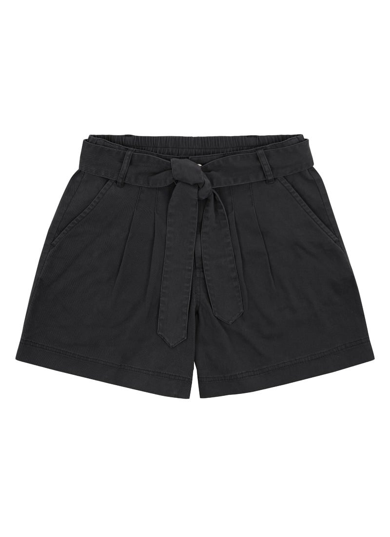 Lenny High Waist Shorts - Black