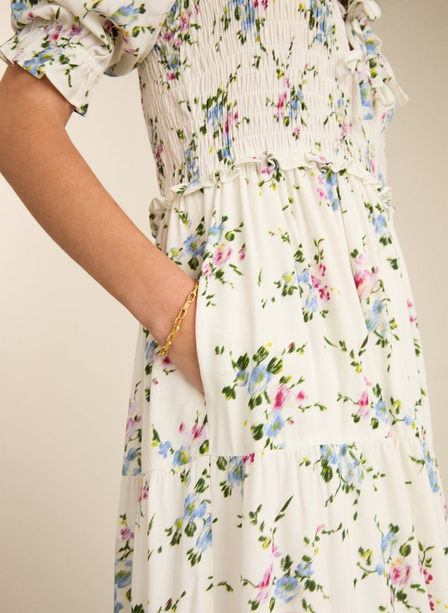 Melania Smock Midi Dress