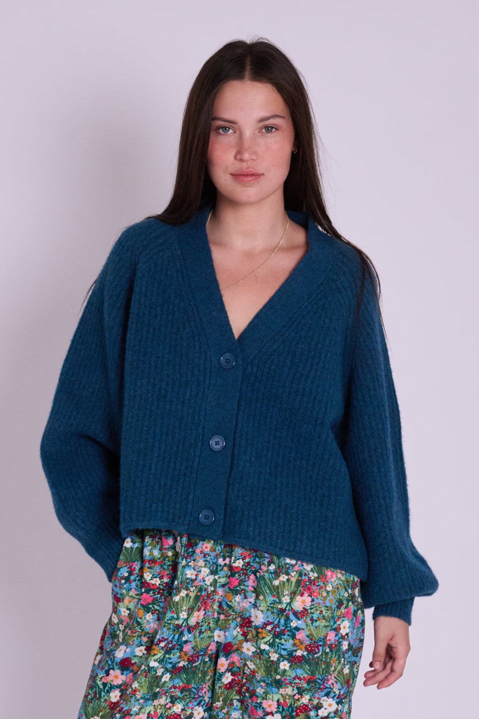Mabel Petrol Cardigan