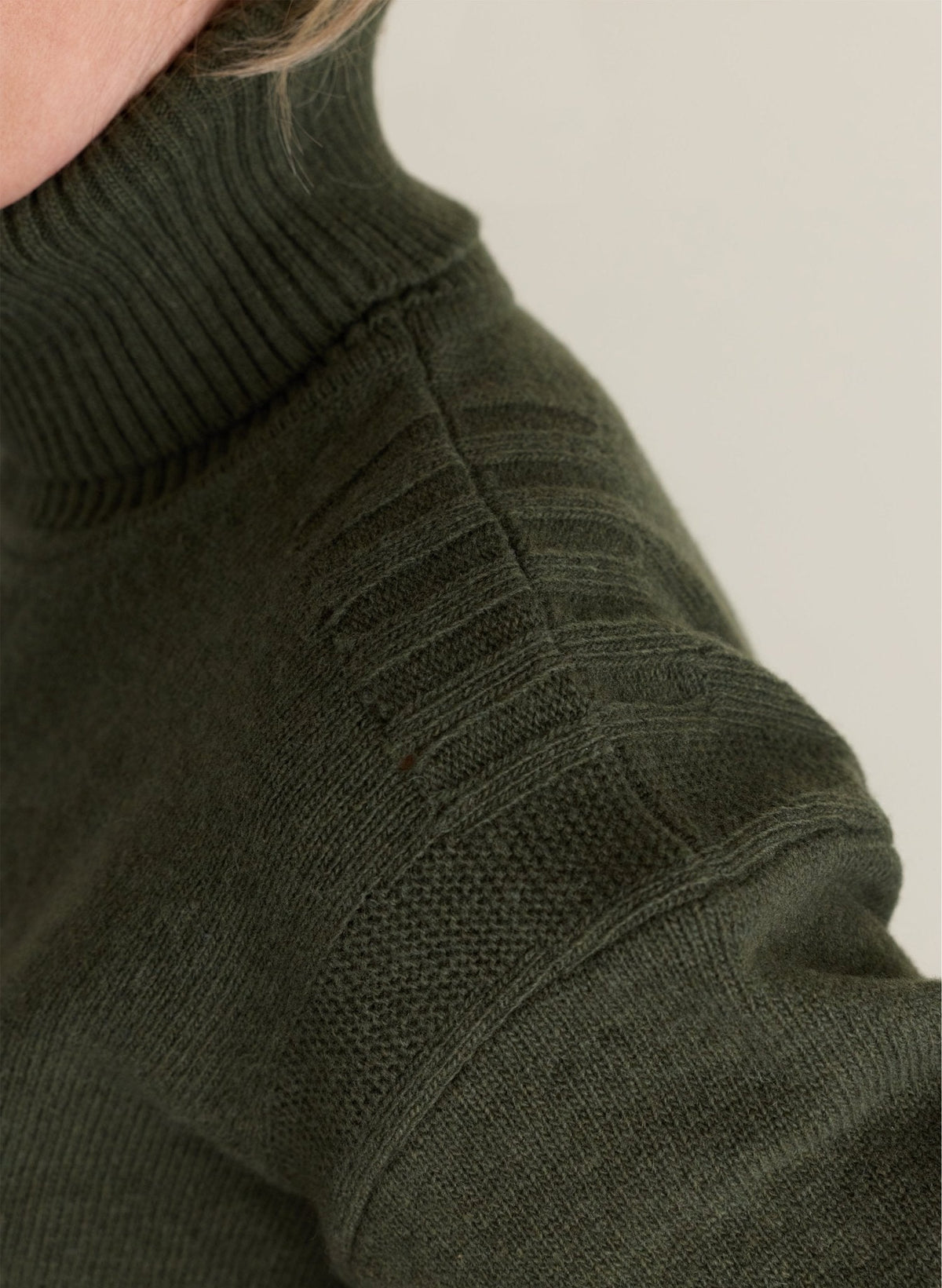 Myrtle Longline Knit Jumper - Deep Khaki