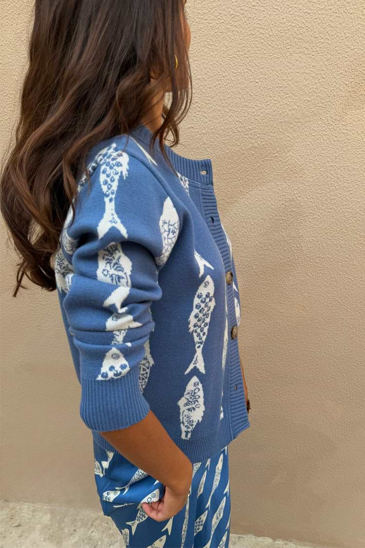Blue Marina Hollie Cardigan