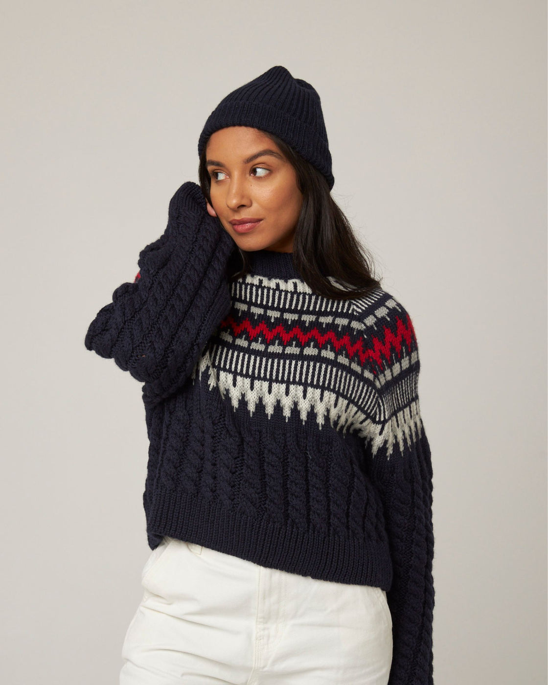 Porter Ribbed Beanie - Navy