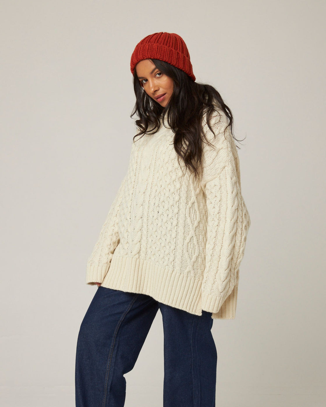 Milliner Ribbed Beanie - Orange