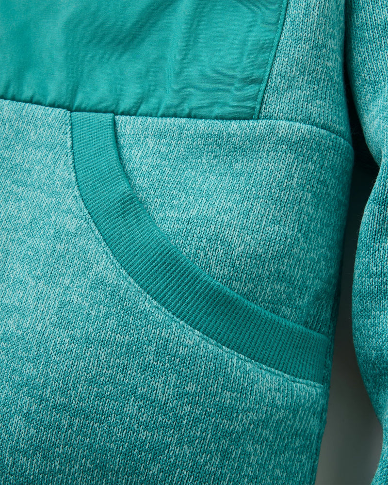 Big Skies Fleece Lined 1/2 Zip Sweatshirt - Pacific Green