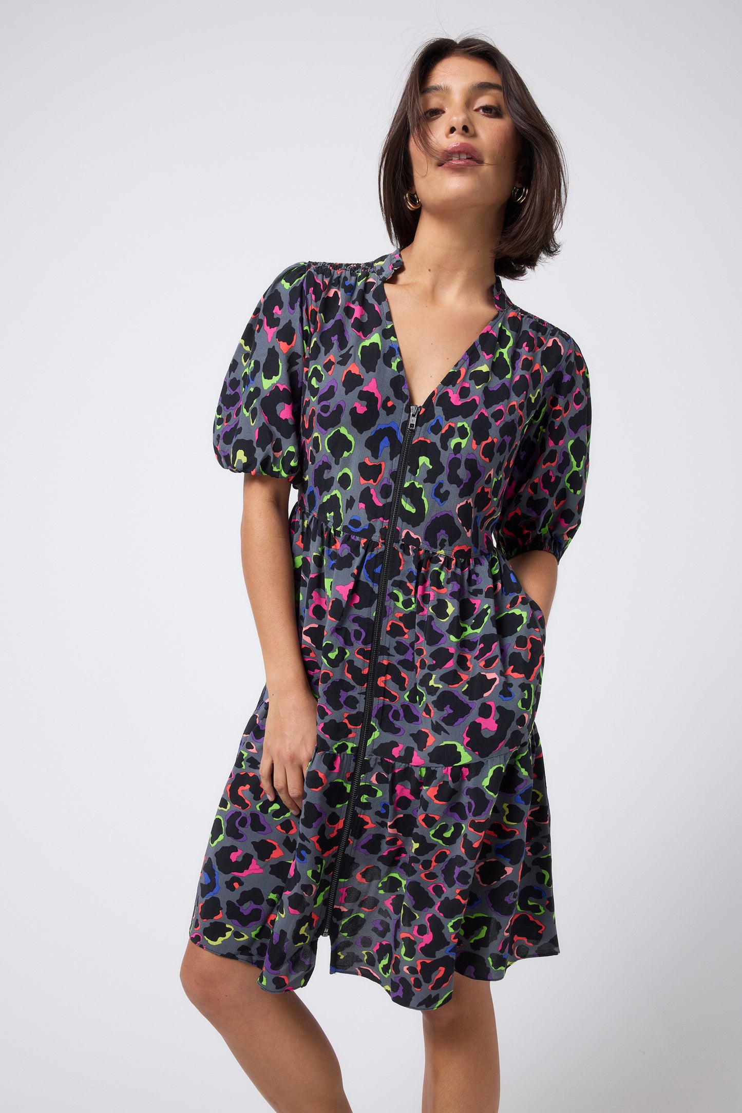 Scamp & Dude leopard dress sustainable fashion for Deep Winter or Cool Winter