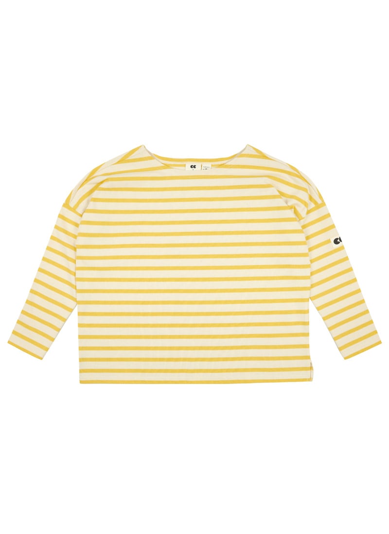 Community ClothingX Joanie - Seberg Blue Breton Stripe Top - Blue