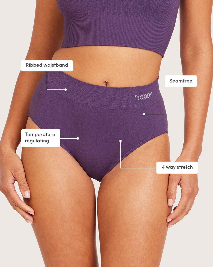 Bamboo Full Briefs - Amethyst