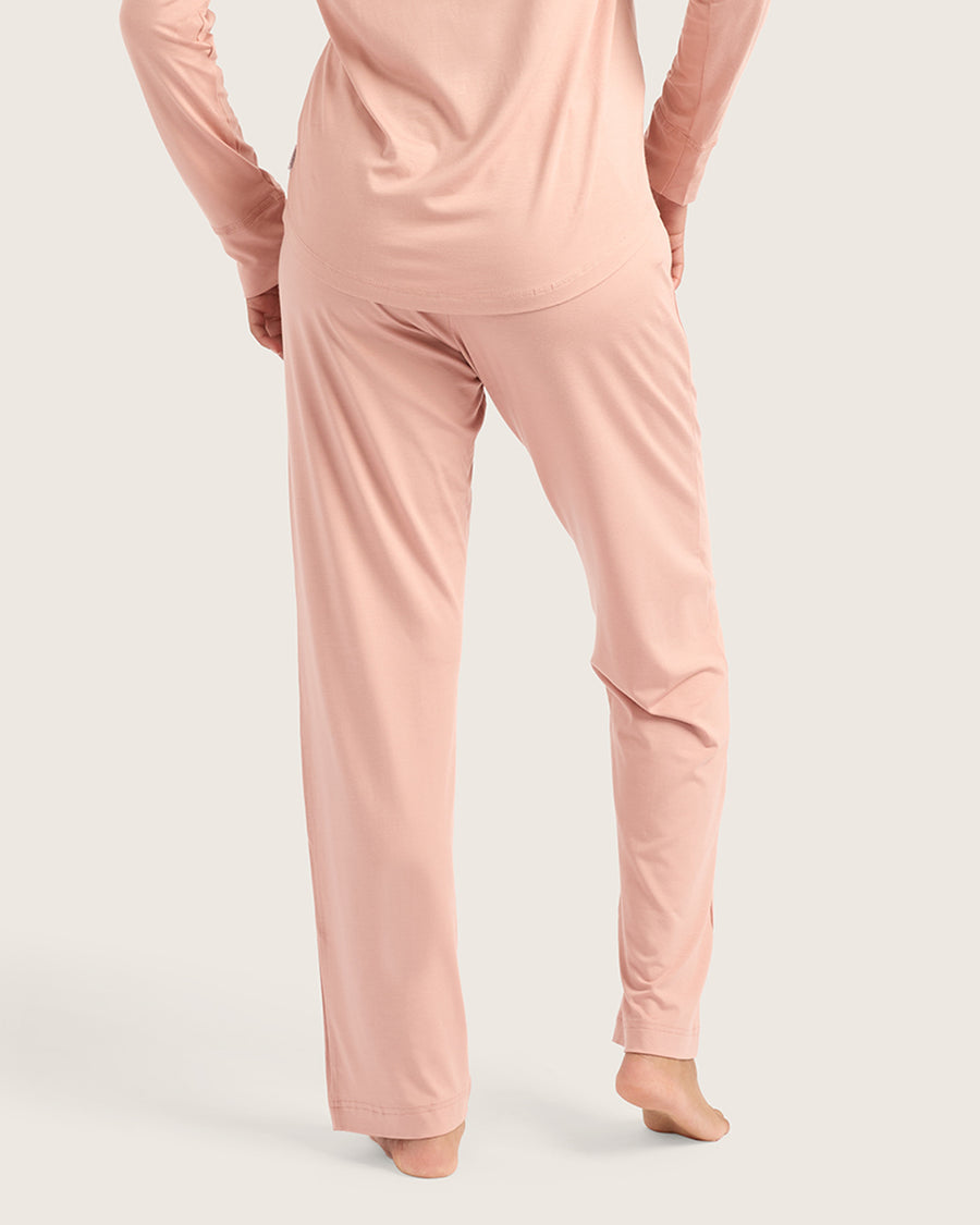 Bamboo Jersey Sleep Pants - Dusty Pink