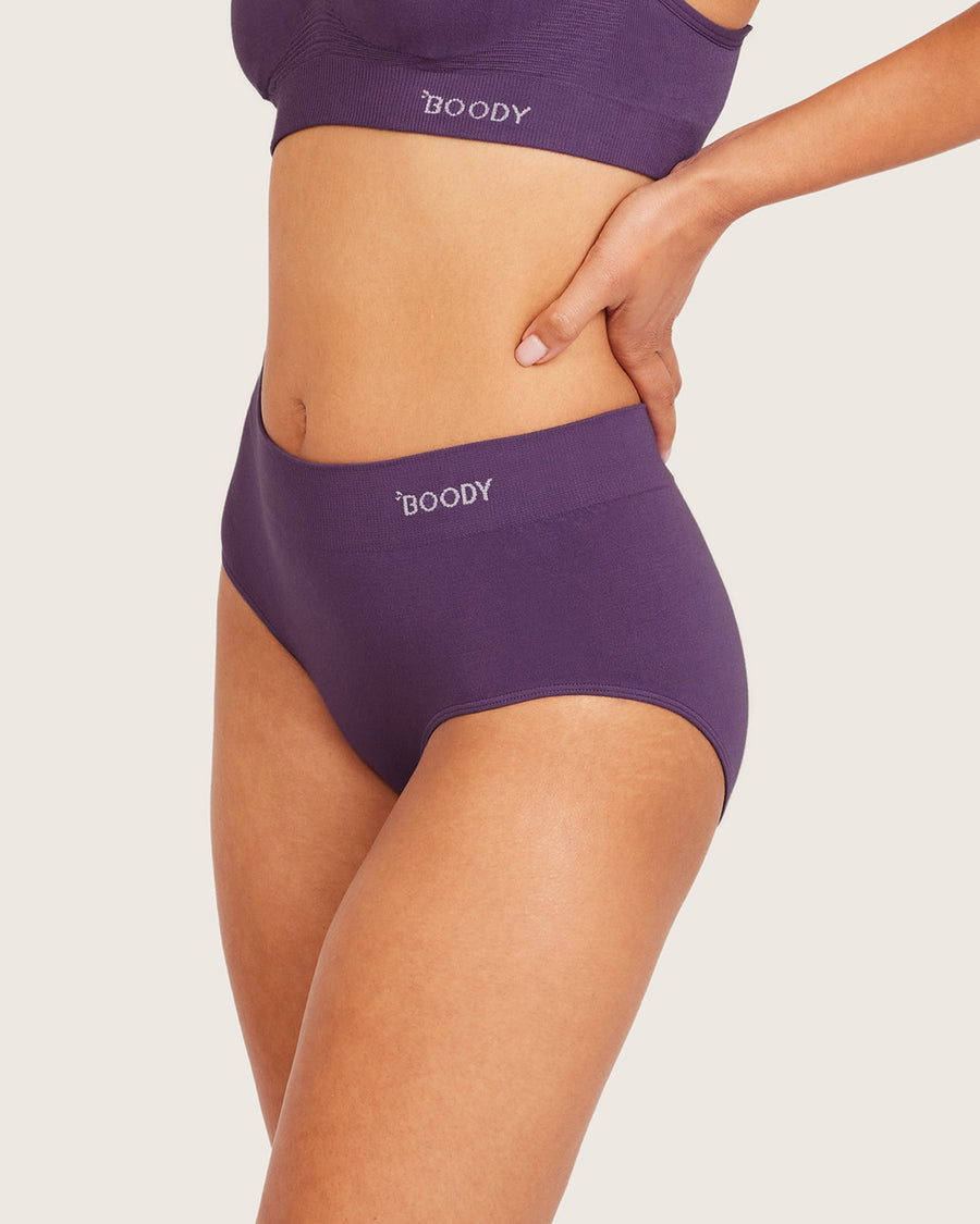 Bamboo Midi Briefs - Amethyst