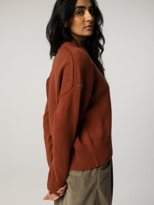 Women's Leven Knit Jumper - Red Oxide