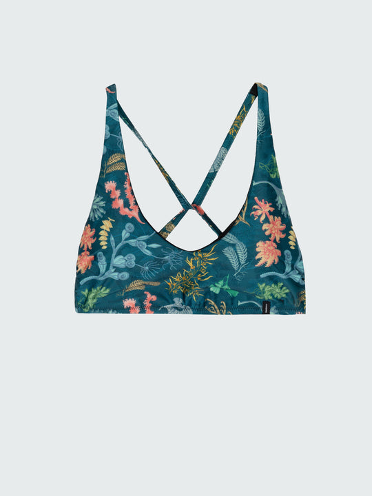 Women's Senara Printed Bikini Top - Underwater Floral
