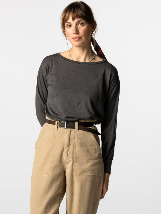 Women's Seeker Merino Long Sleeve T-Shirt - Raven