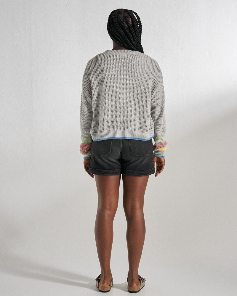Serenity Knitted Cardigan - Grey Marl