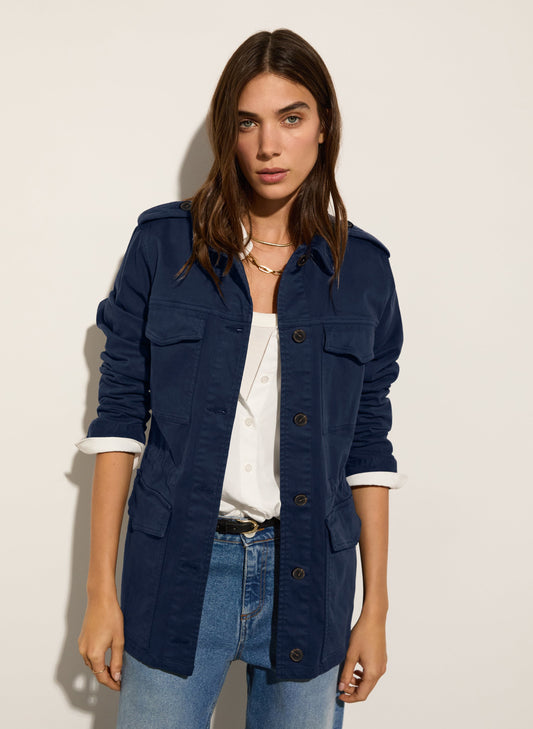 Drake Organic Cotton Utility Jacket / French Navy