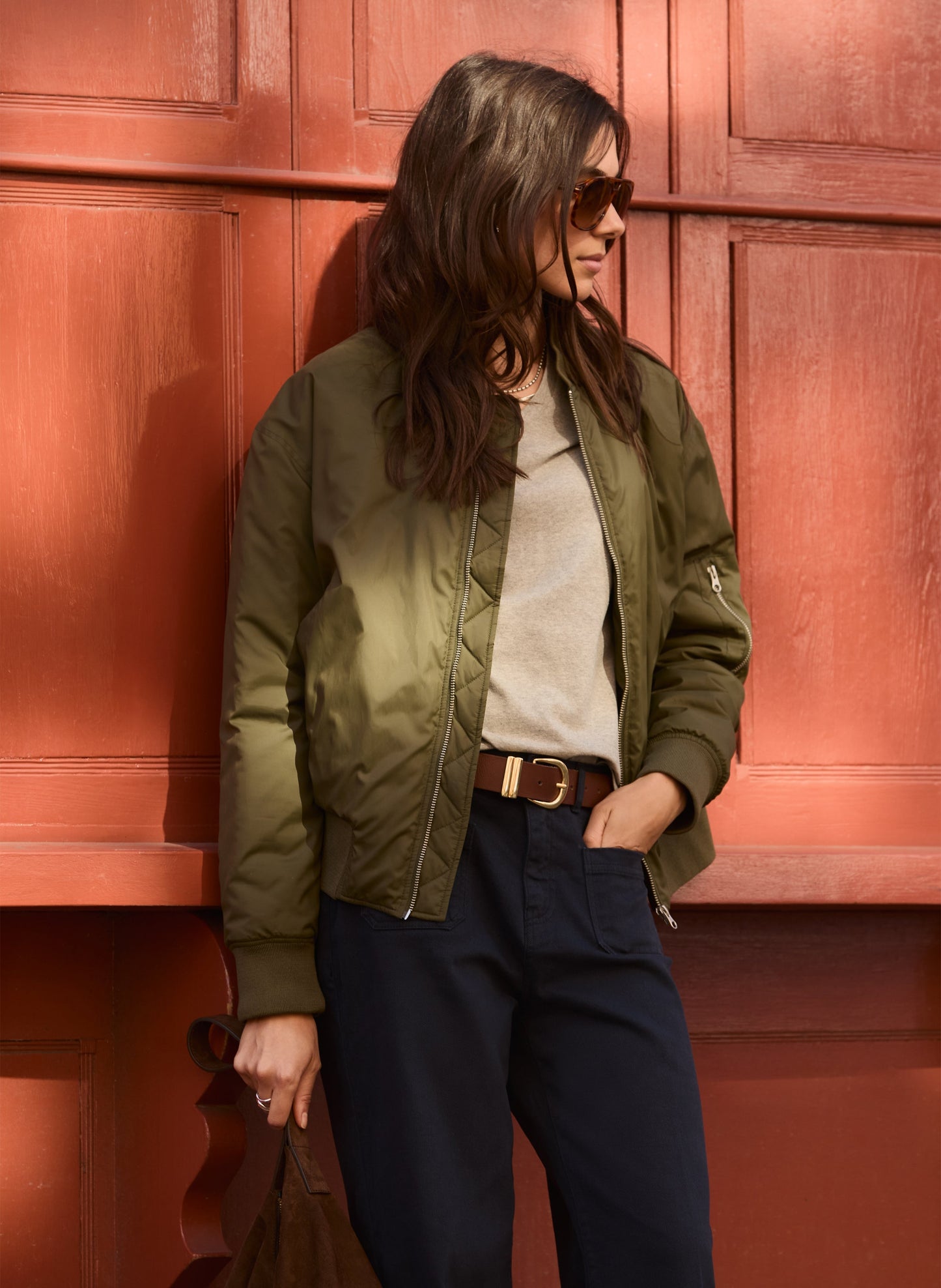 Tegan Bomber Jacket / Khaki