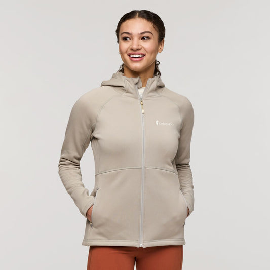 Tempa Fleece Hooded Jacket - Pebble