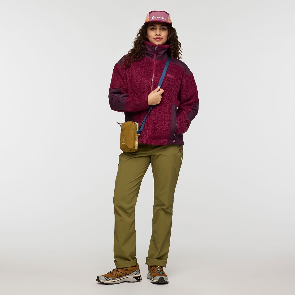 Bacano Fleece Jacket - Jam and Blackberry