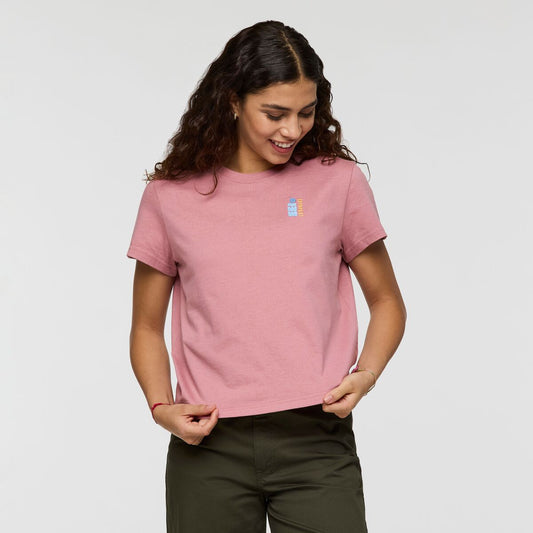 Dusky rose pink T-shirt from Cotopaxi.