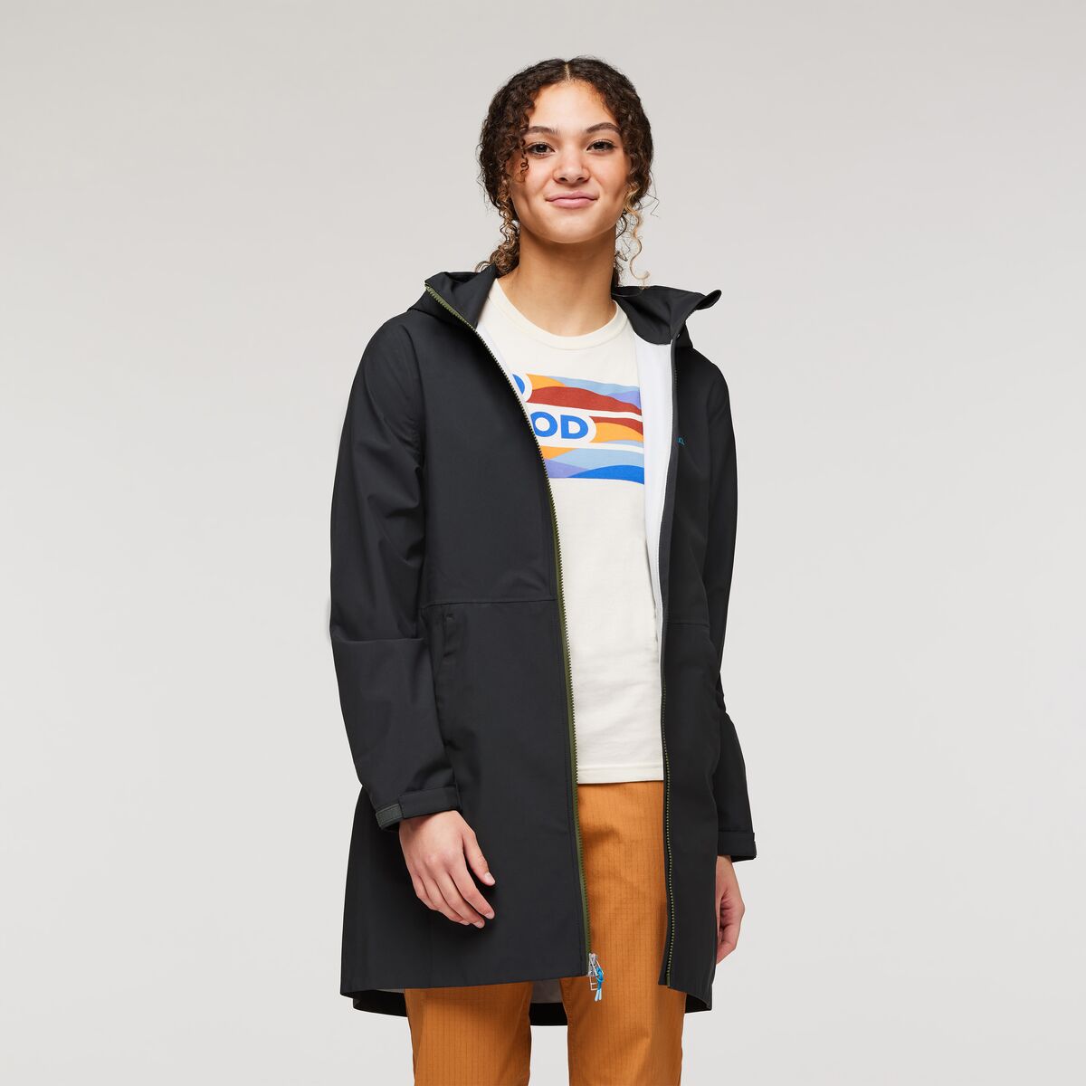 Cielo Rain Trench - Black