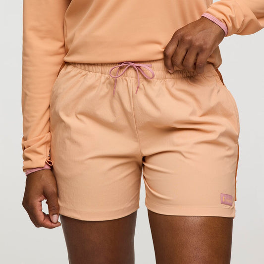 Apricot hiking shorts by Cotopaxi.