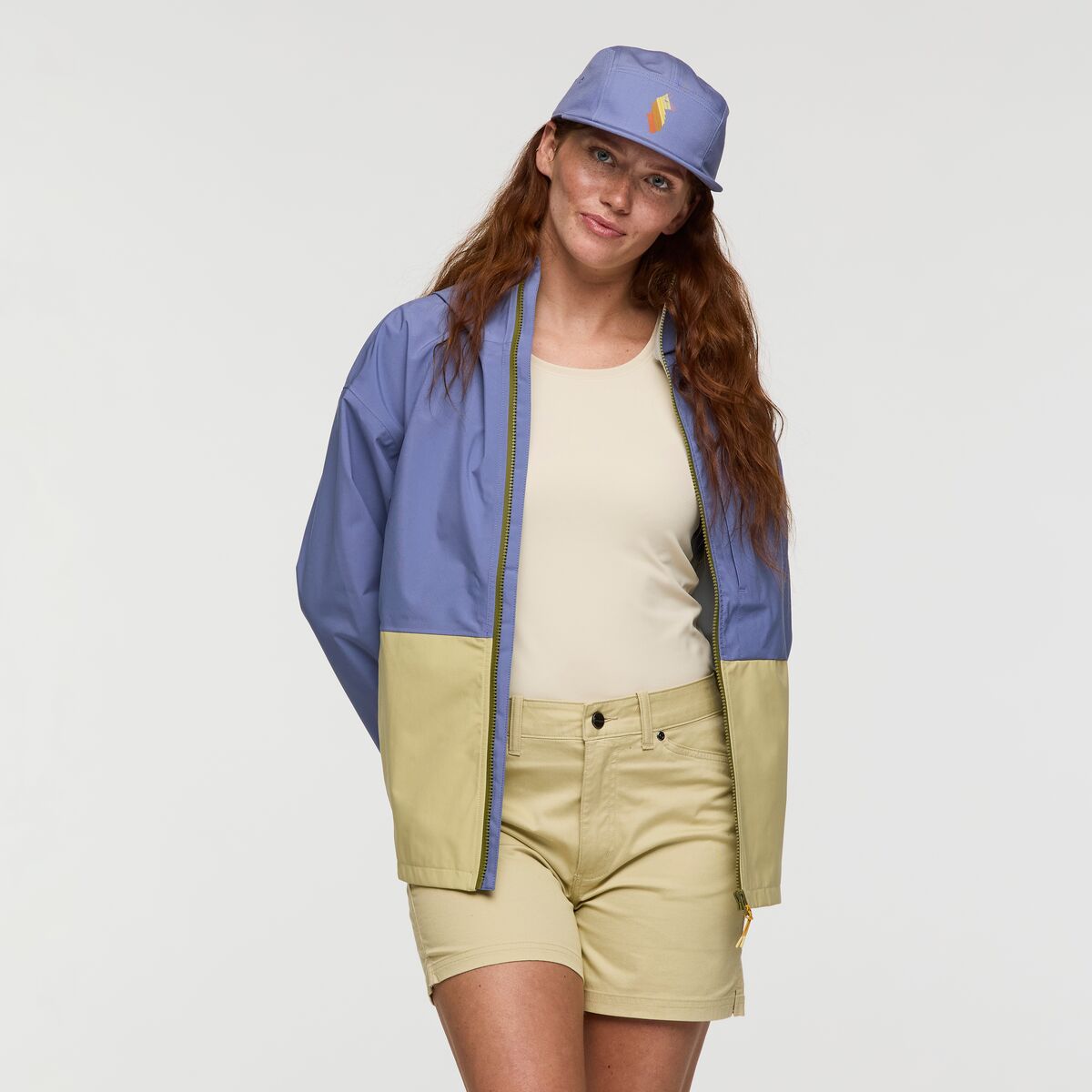 Cielo Rain Jacket - Blue Smoke and Grain