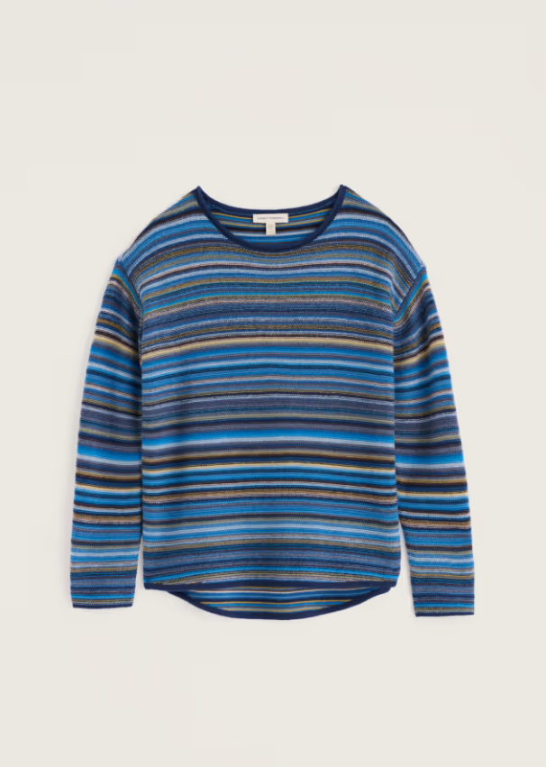 Fruity Striped Jumper - Ripple Marks Bright Marine Mix