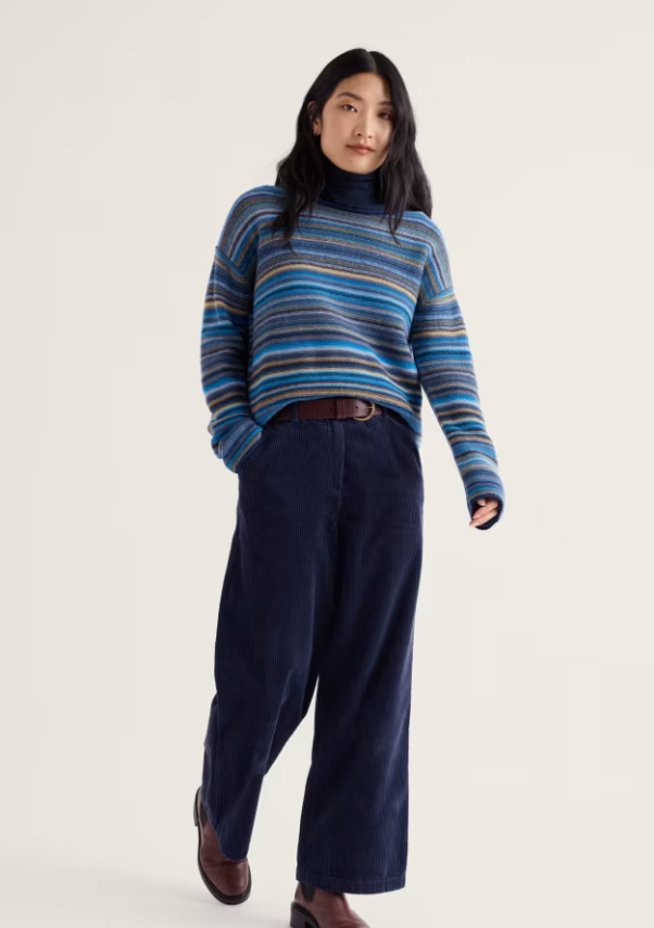 Fruity Striped Jumper - Ripple Marks Bright Marine Mix