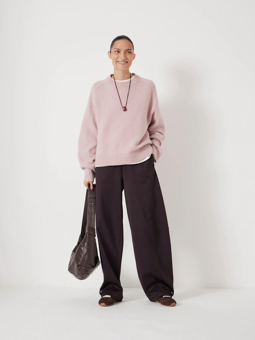 Nina Merino Wool Jumper - Blush Pink