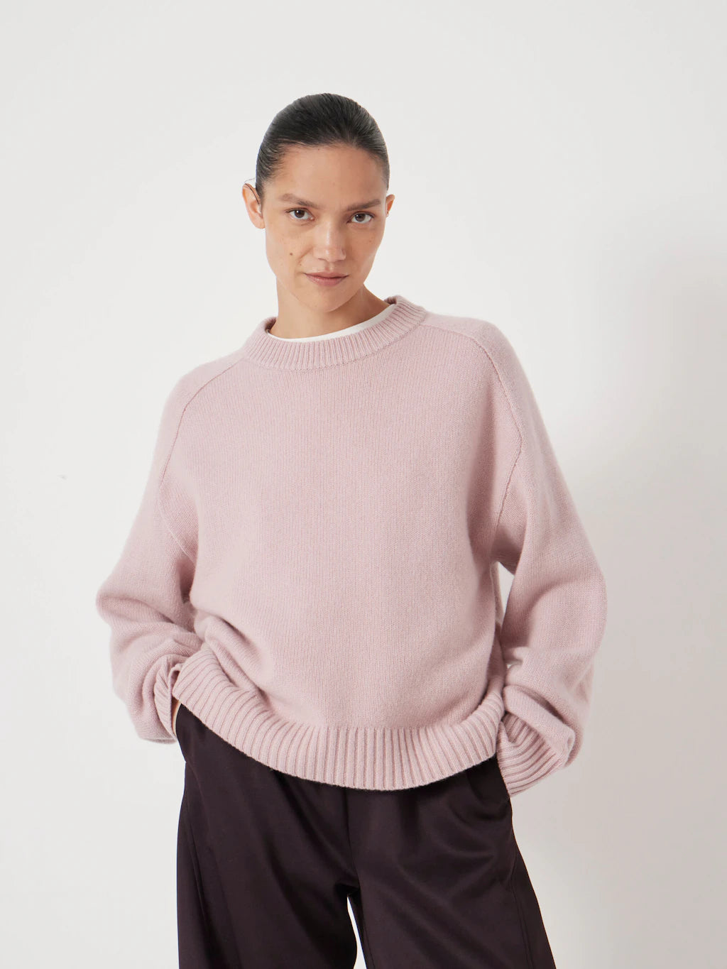 Nina Merino Wool Jumper - Blush Pink