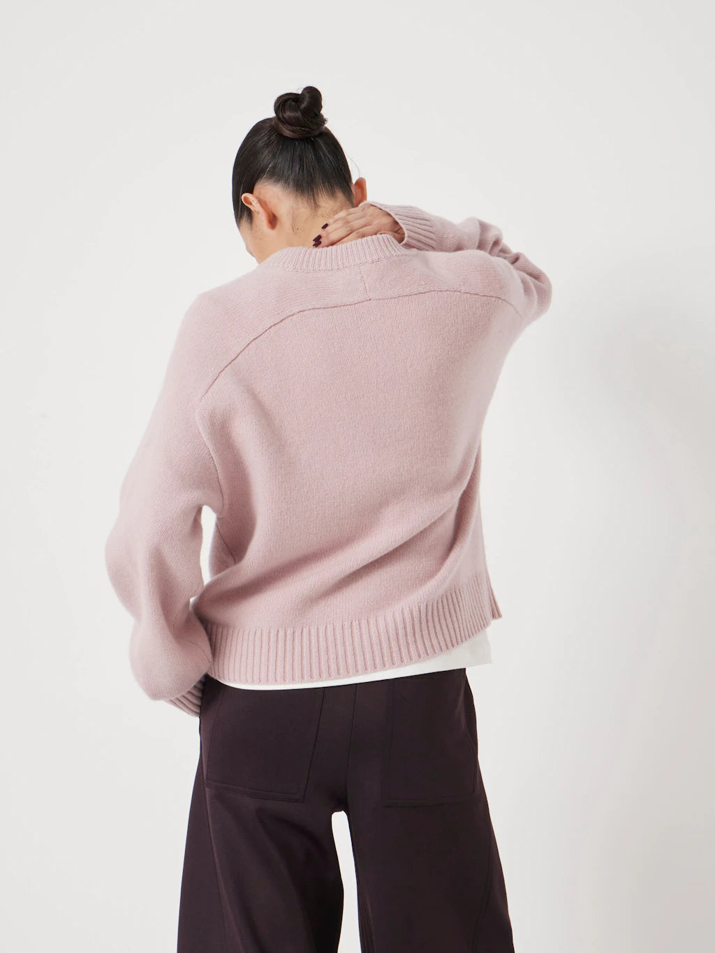 Nina Merino Wool Jumper - Blush Pink