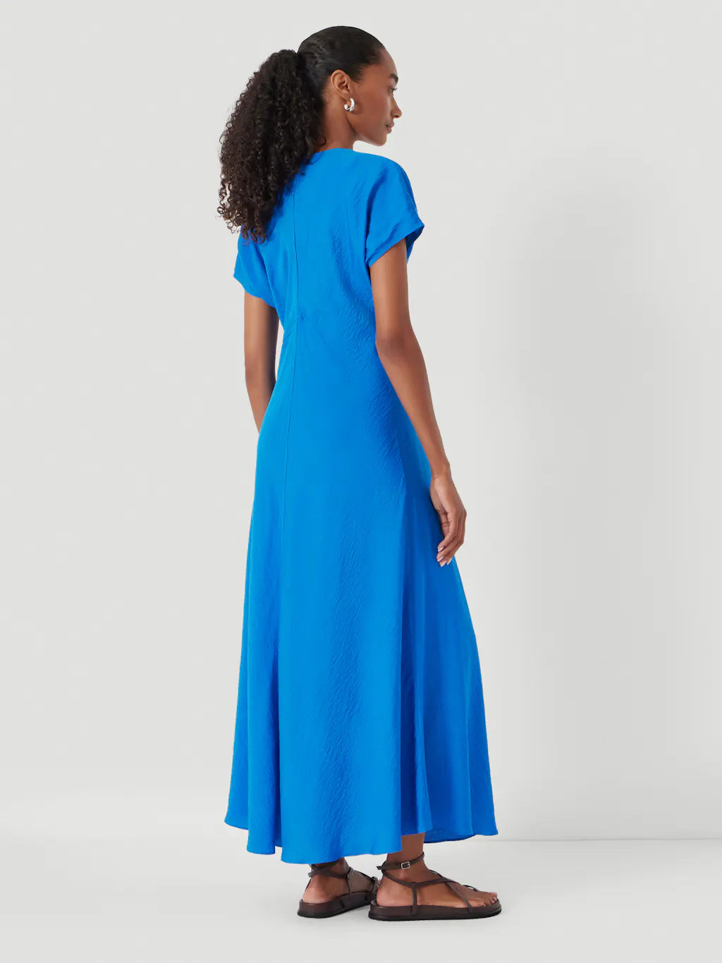 Grace Air Flow V-Neck Maxi Dress - Sapphire Blue