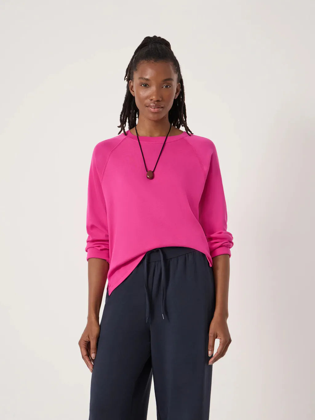 Magenta long sleeved top
