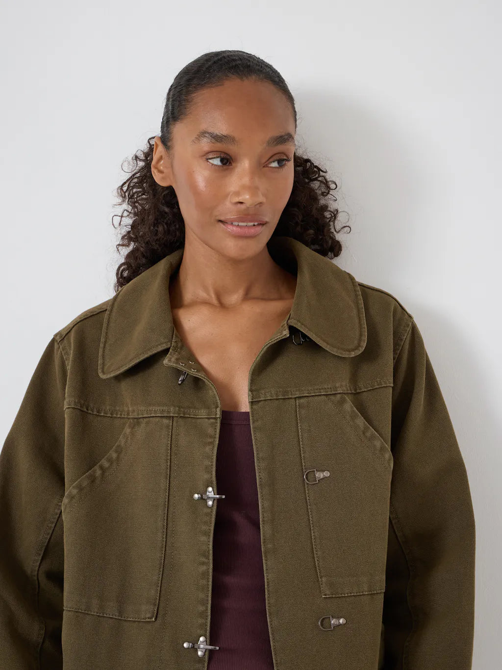Jayda Utility Jacket - Dark Olive Green
