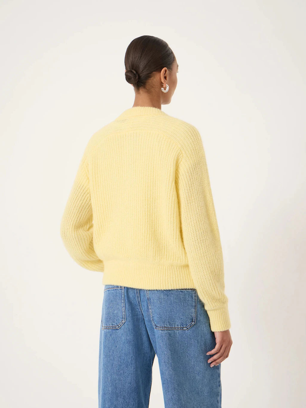 Raven Wool Blend Cardigan - Butter Yellow