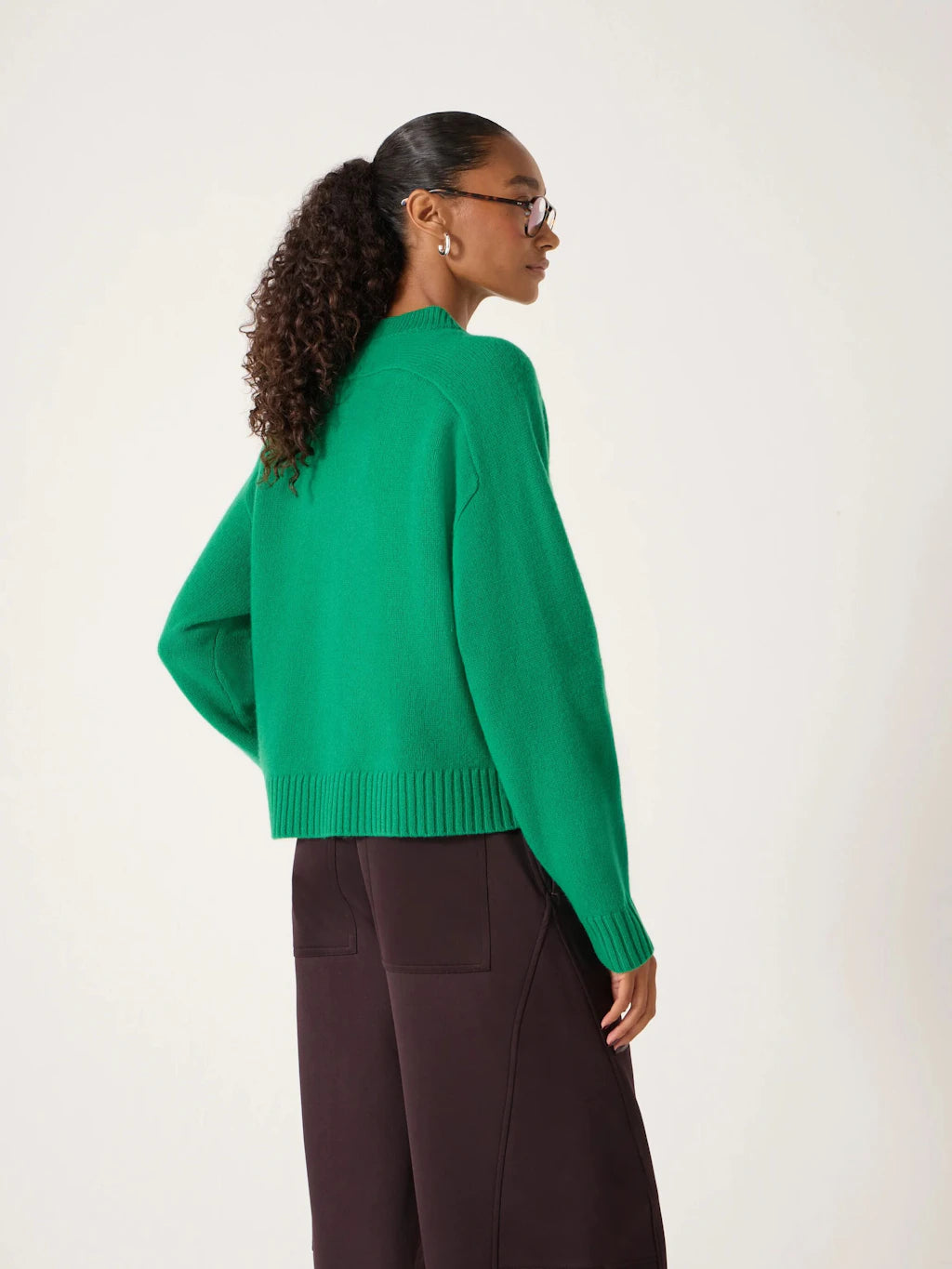 Nina Merino Wool Jumper - Bright Green
