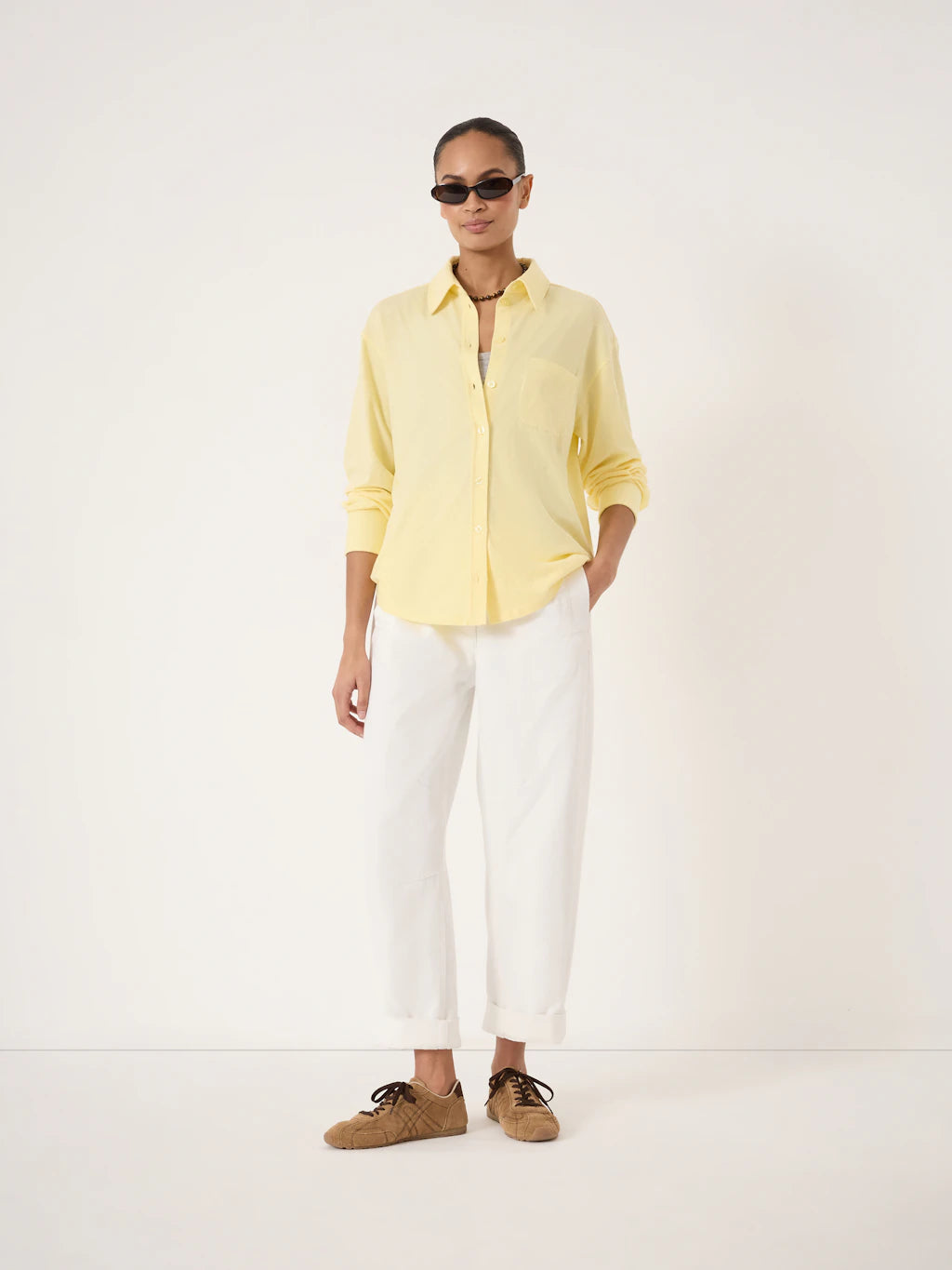 Jersey Slub Shirt - Soft Yellow