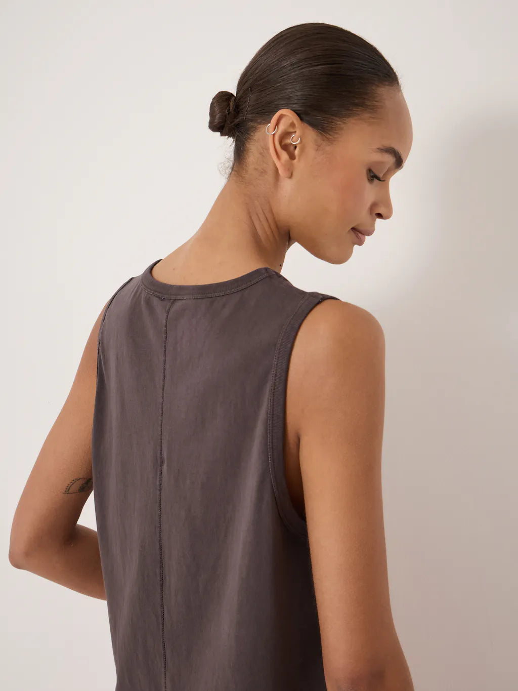 Carla Relaxed Tank Top - Chocolate