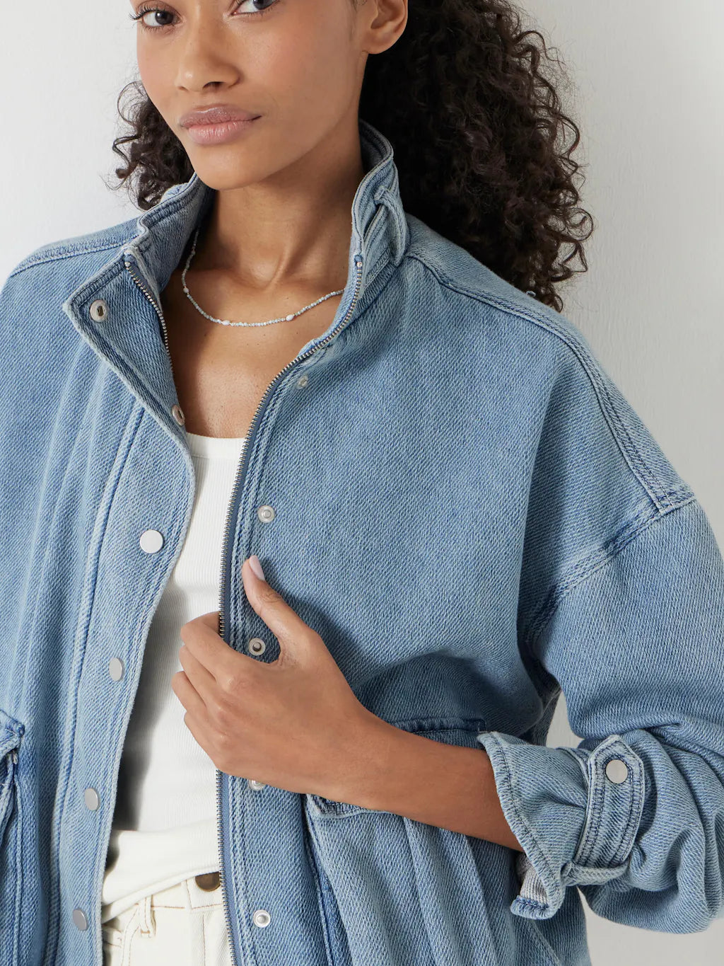 Supersoft Denim Melinda Jacket - Light Blue