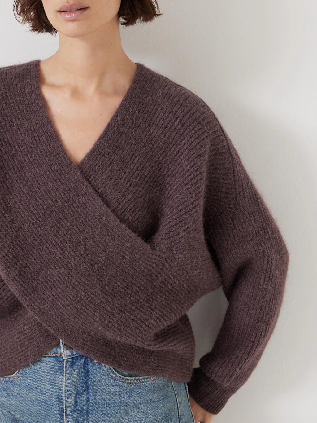 Betty Wool Blend Jumper - Raisin Brown