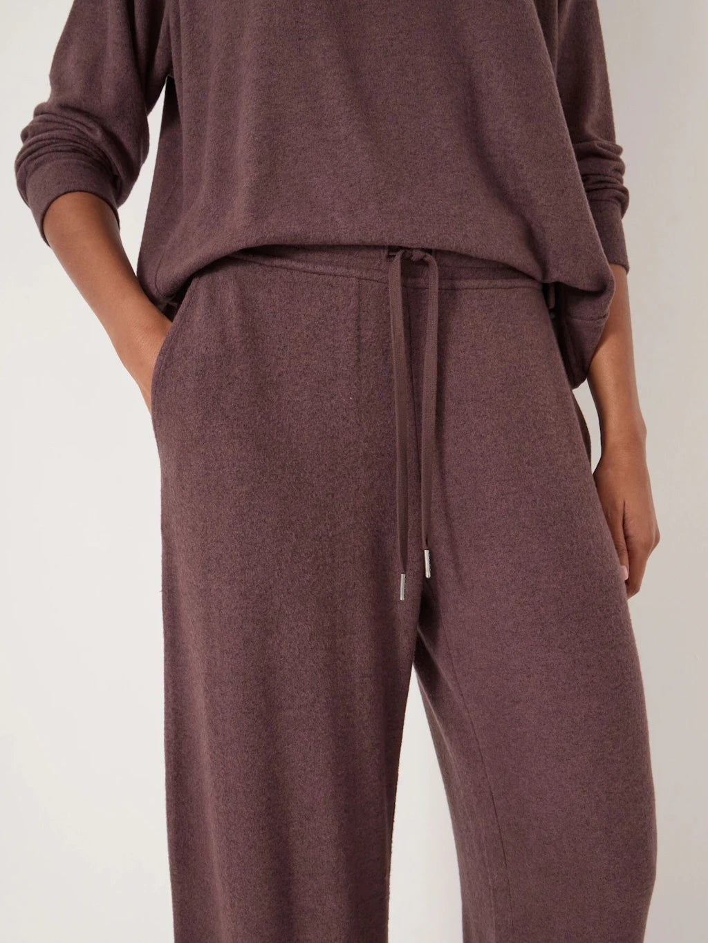 Elle Supersoft Raglan Top - Chocolate Melange