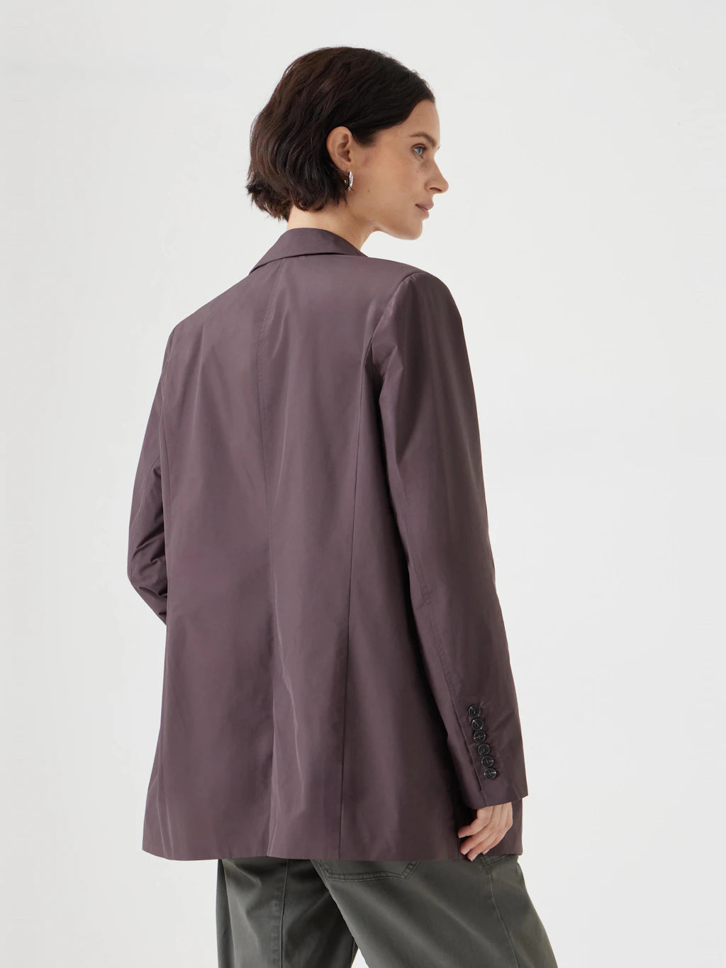 Technical Lined Blazer - Raisin Brown